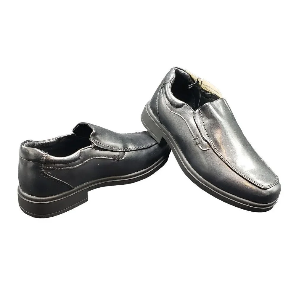 NWT Boys Child Sz 12 Loafers Dress Shoes Slide On Black Unisex Amazon Essentials